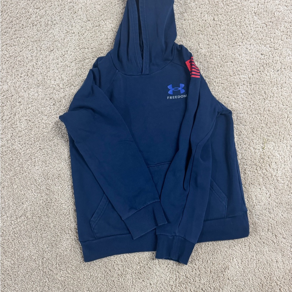 Under Armour Navy and Red Freedom Hoodie